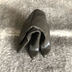 Nine West - Charcoal/Grey Leather Boots